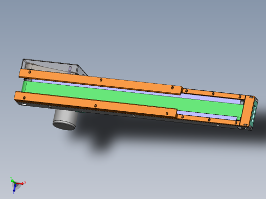 0.75米0.04米皮带输送机构