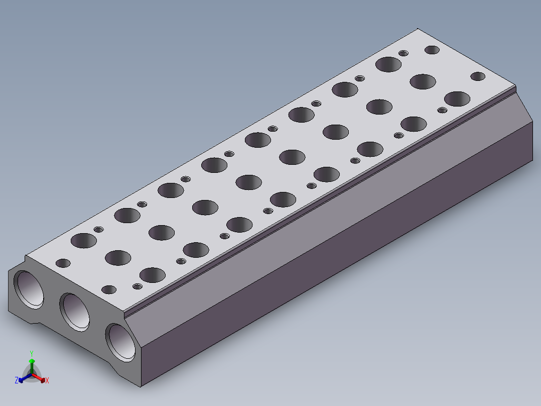 电磁阀底座 亚德客 100M-8F