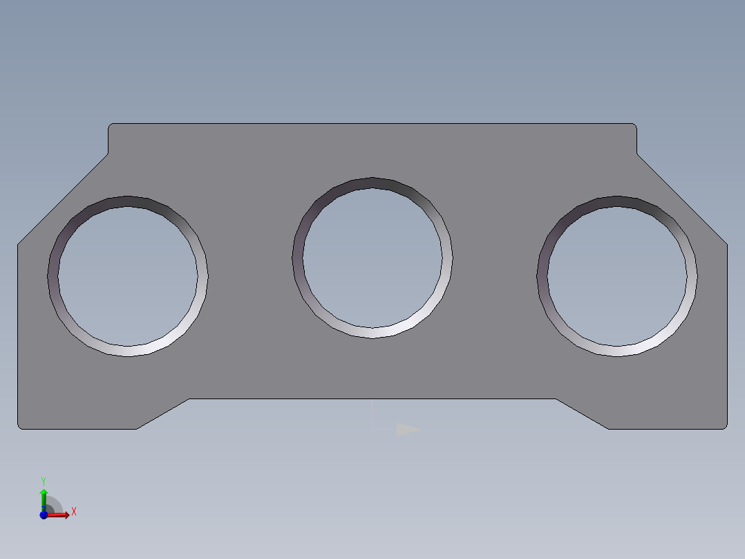 电磁阀底座 亚德客 100M-8F前视图