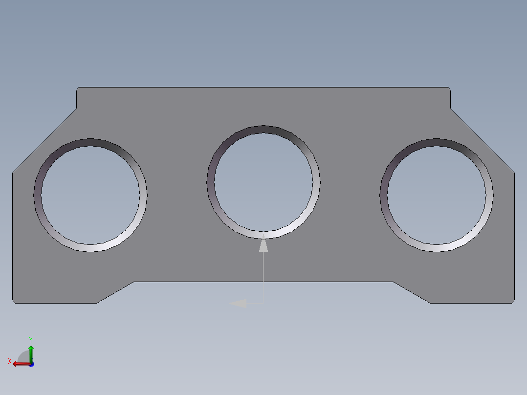 电磁阀底座 亚德客 100M-8F后视图