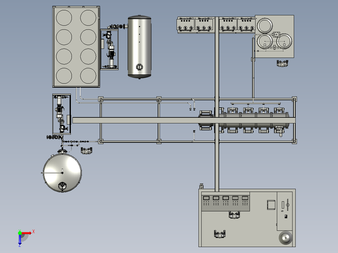 流水线、生产线(30)俯视图