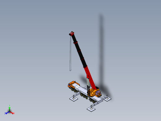 650吨汽车吊模型