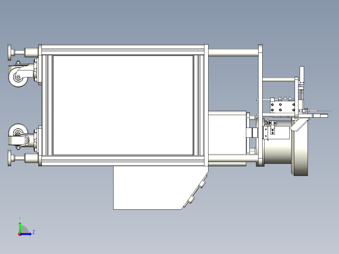 电阻片检测机左视图