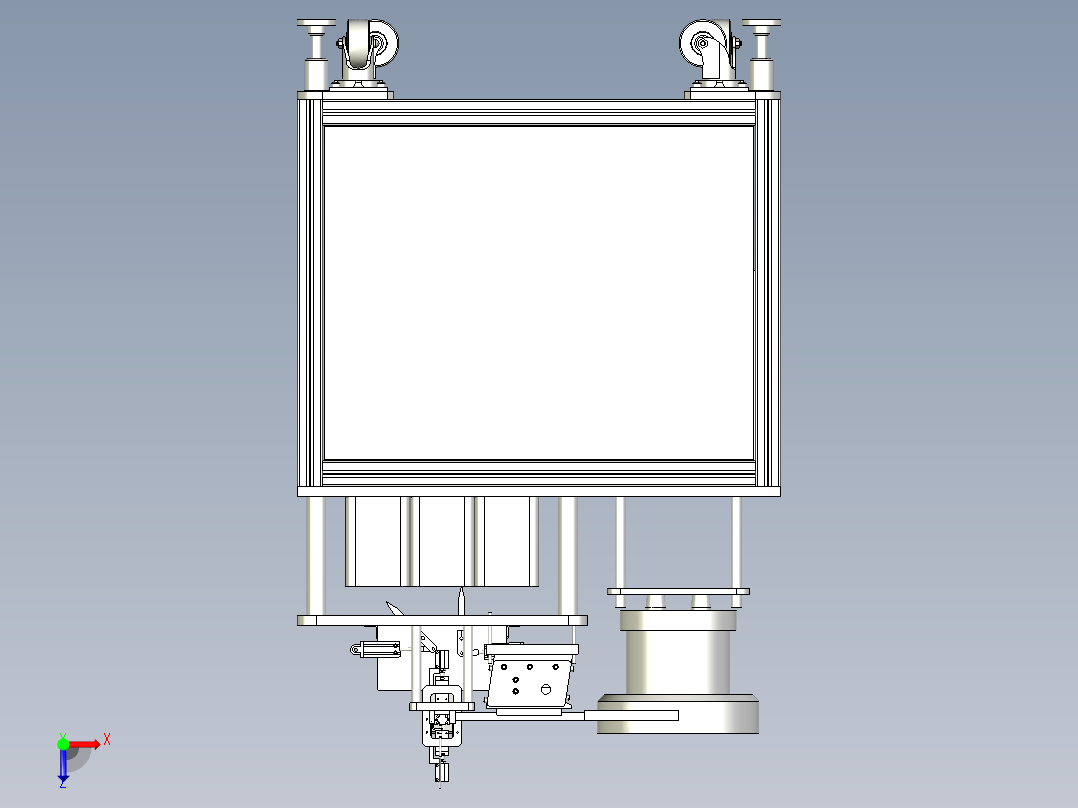 电阻片检测机俯视图