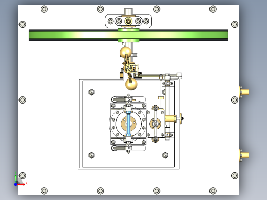 蒸汽机one-cylinder-vertical-waller-s-table-engine-模型格式为 stp前视缩略图