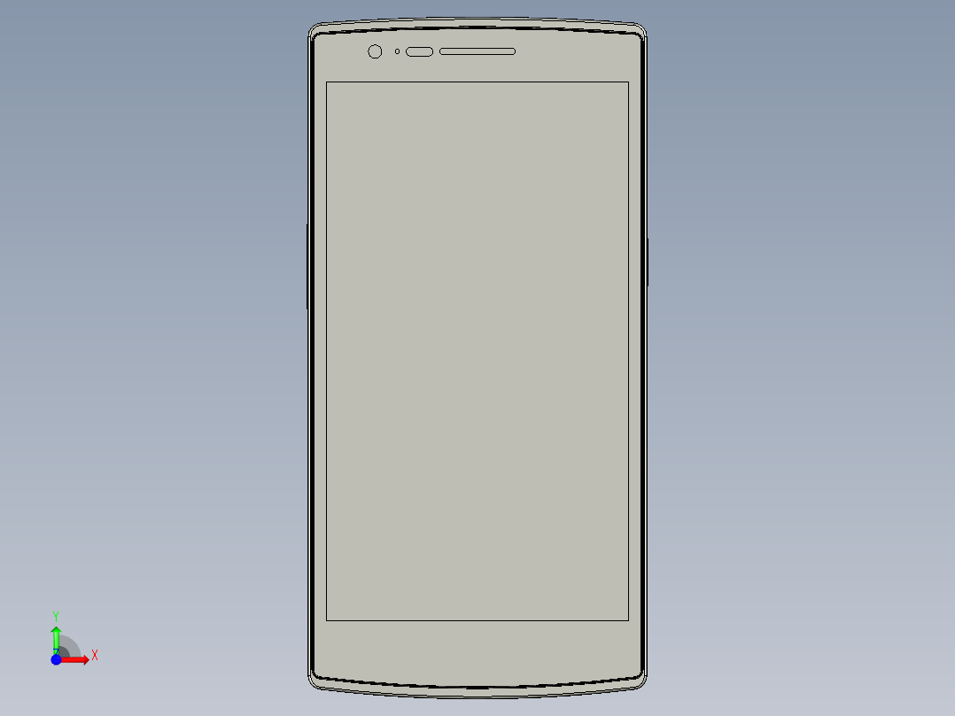 oneplus one体积模型catia stp igs 12(1)前视图