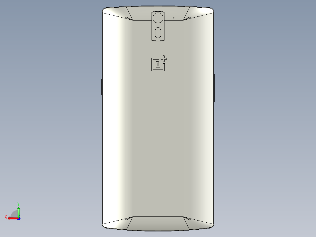 oneplus one体积模型catia stp igs 12(1)后视图