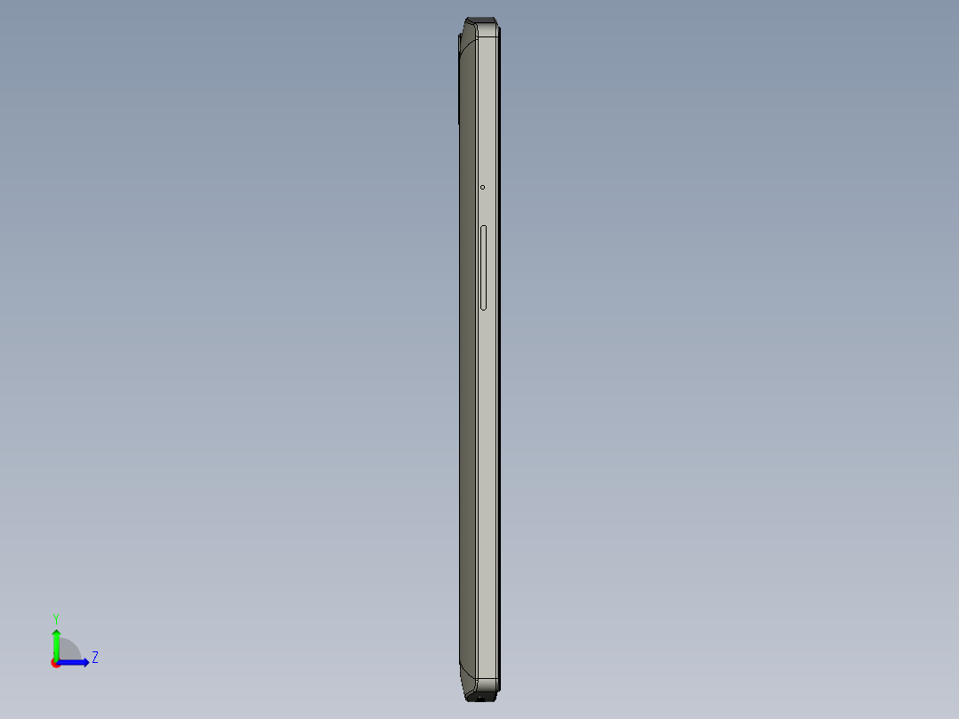 oneplus one体积模型catia stp igs 12(1)左视图