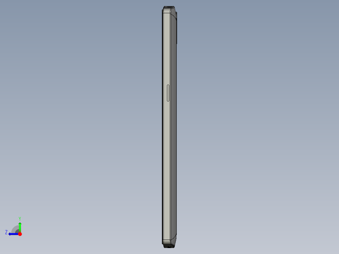 oneplus one体积模型catia stp igs 12(1)右视图