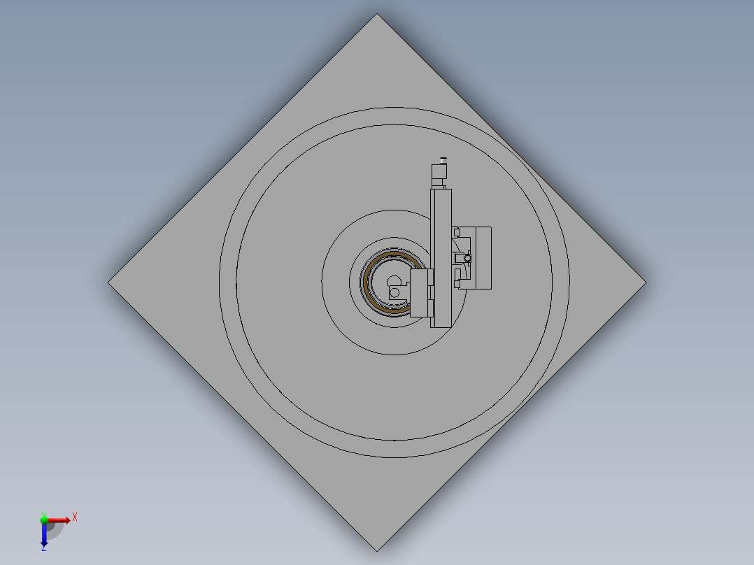 滚动轴承接触角测量仪70俯视图