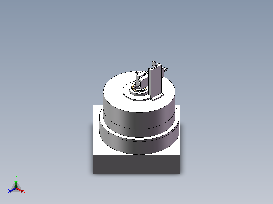 滚动轴承接触角测量仪70正等轴测图
