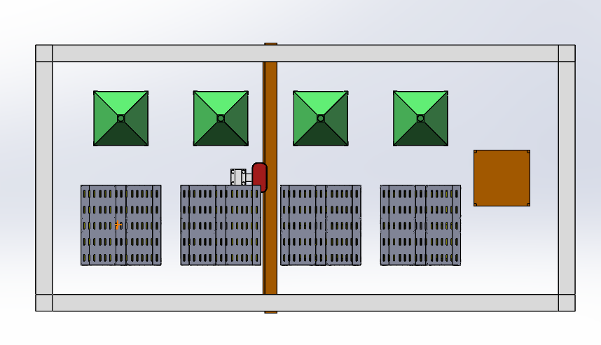 龙门架机械手料包清刷拆包方案