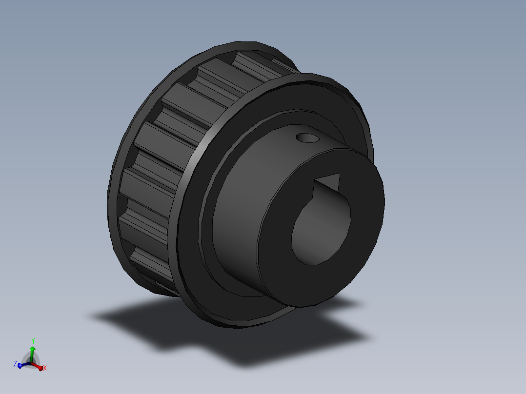 同步带轮ATPA15L050-B-H8主视图