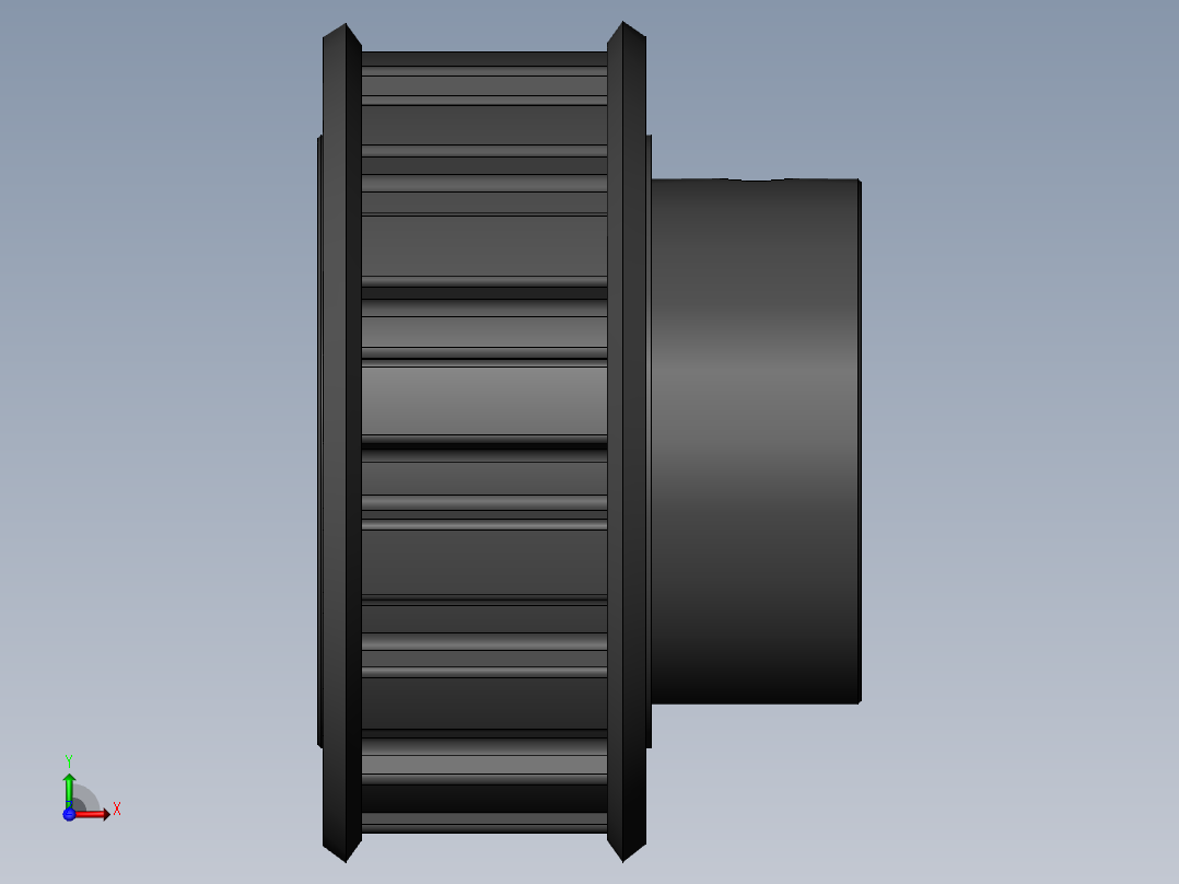 同步带轮ATPA15L050-B-H8前视图