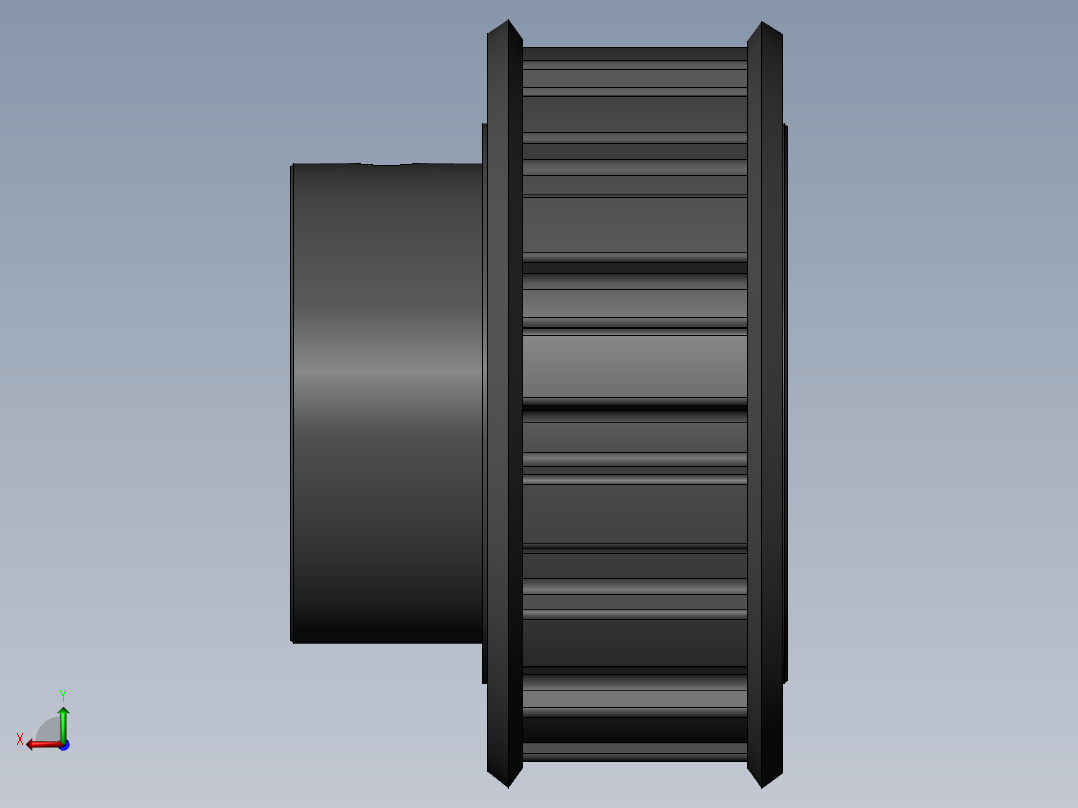 同步带轮ATPA15L050-B-H8后视图