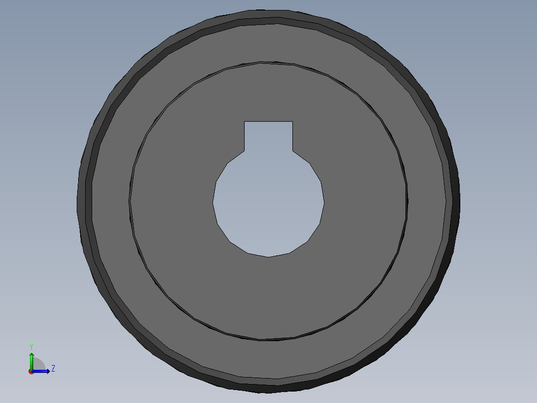 同步带轮ATPA15L050-B-H8左视图