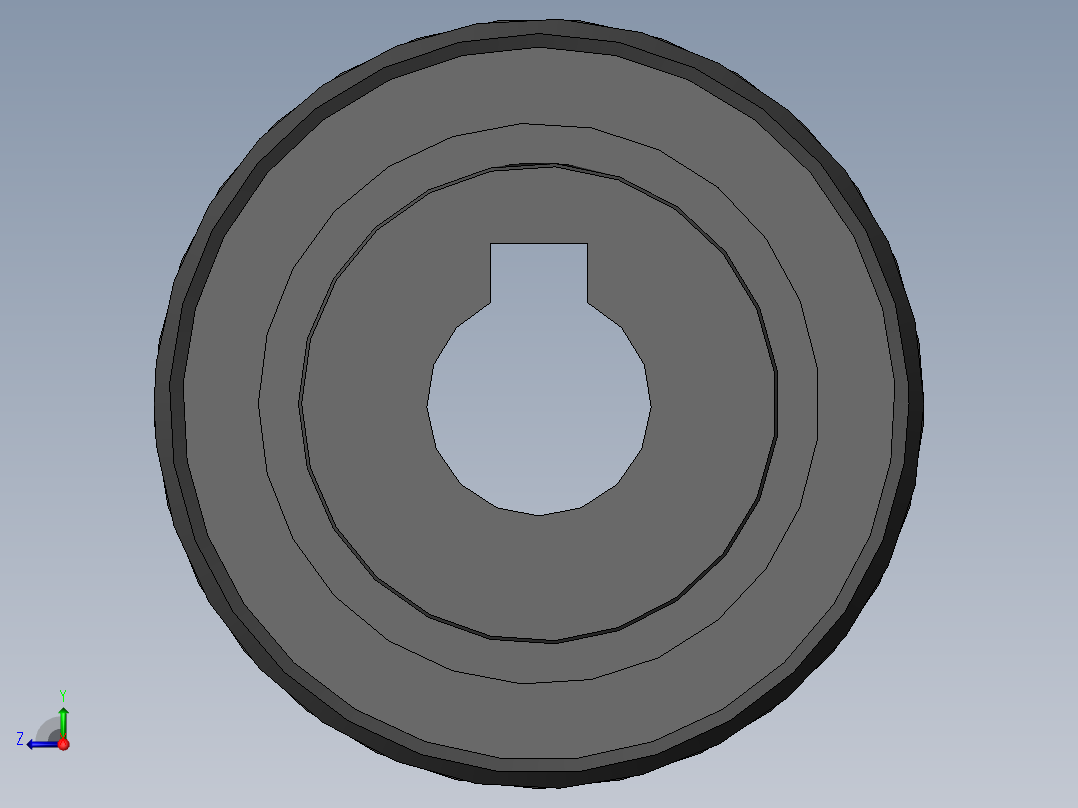 同步带轮ATPA15L050-B-H8右视图