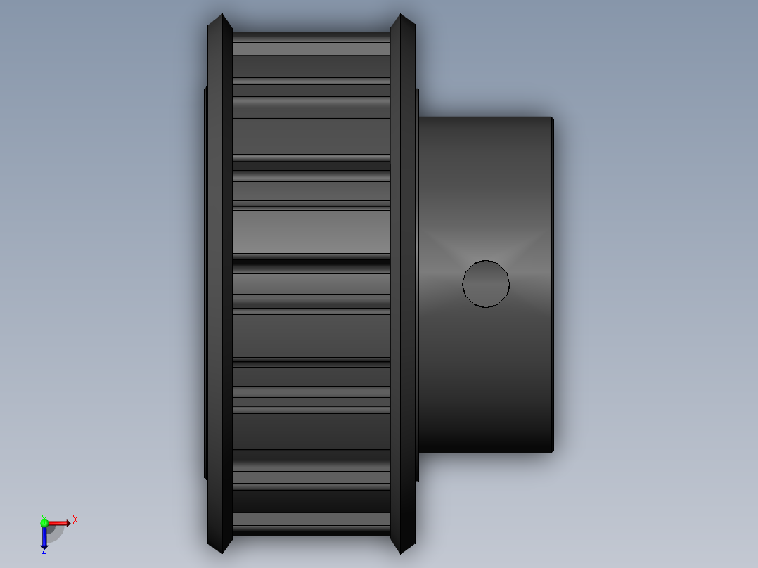 同步带轮ATPA15L050-B-H8俯视图