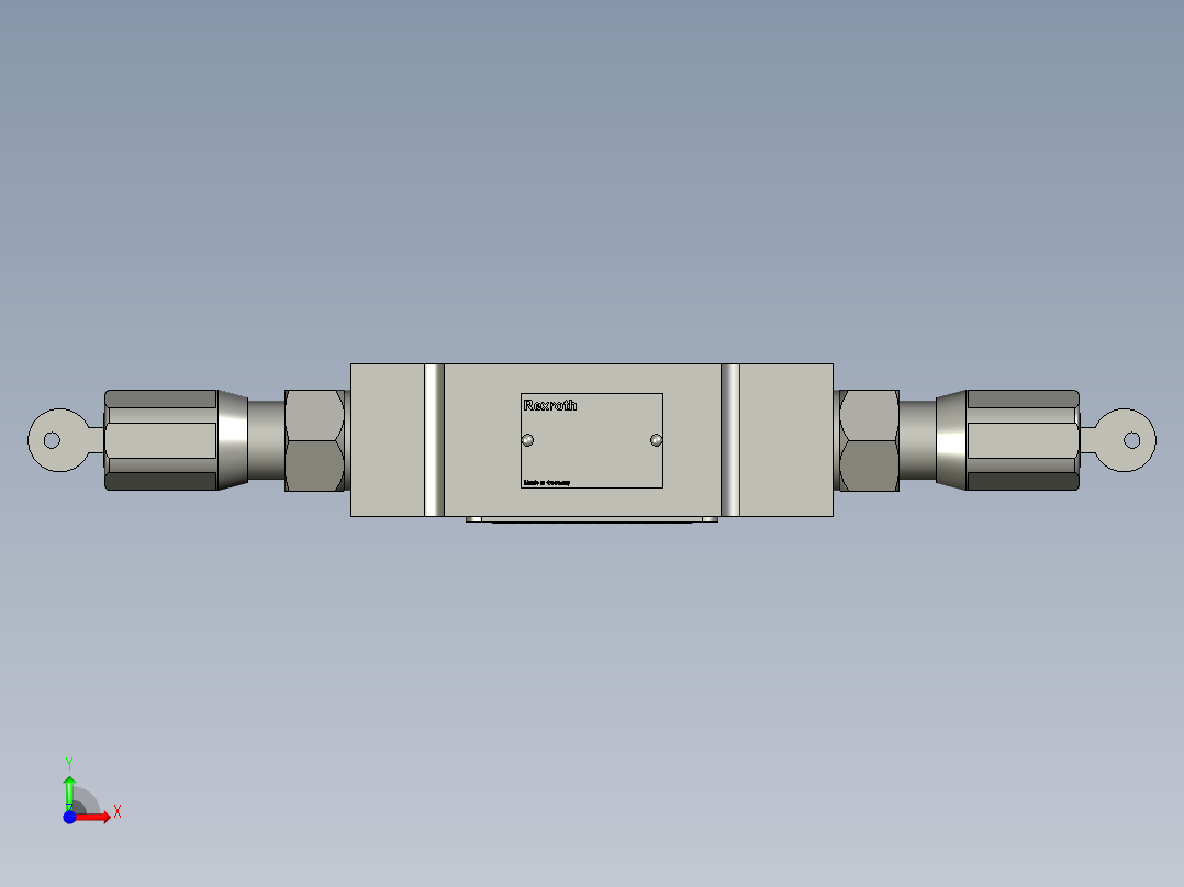 Z2FS10叠加式双向节流阀J前视图