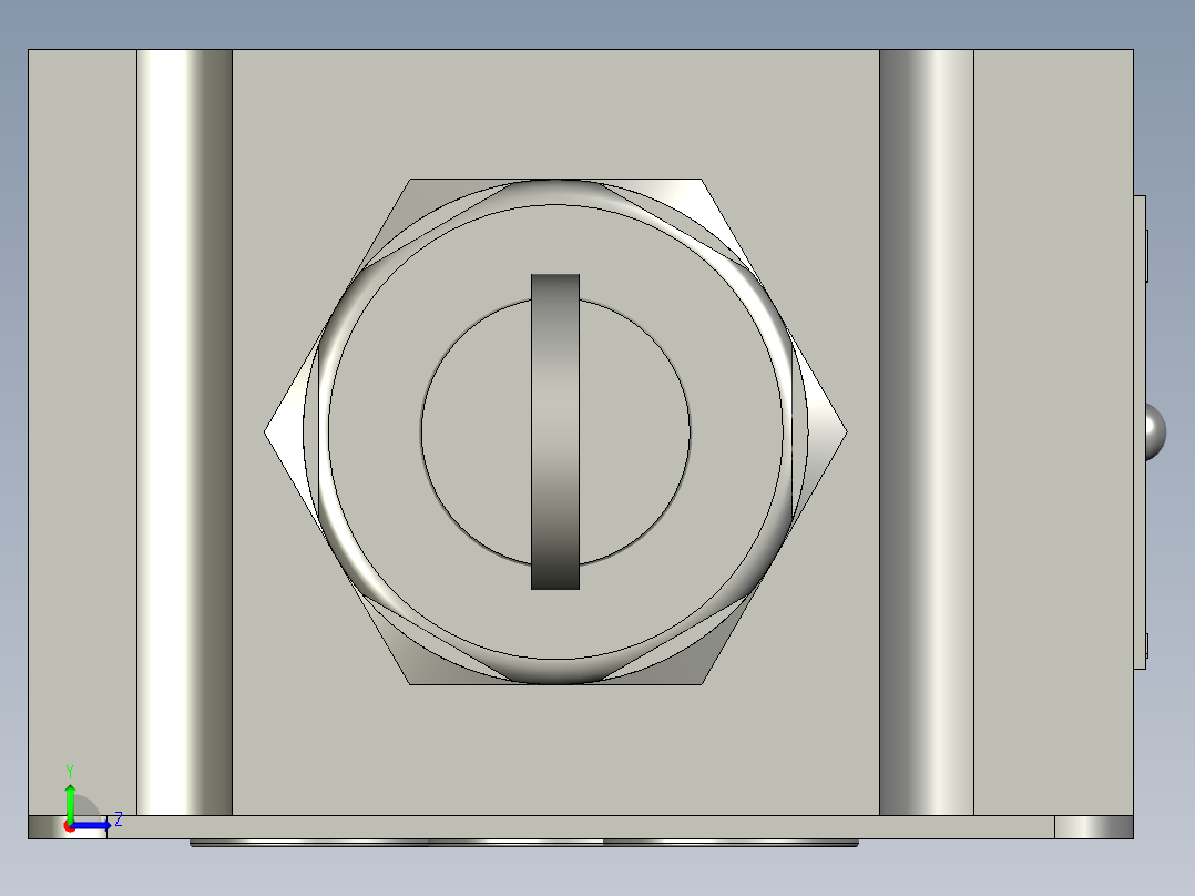 Z2FS10叠加式双向节流阀J左视图