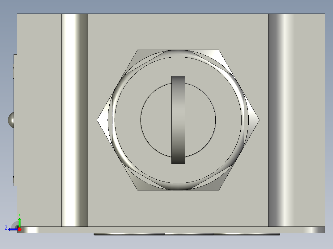 Z2FS10叠加式双向节流阀J右视图