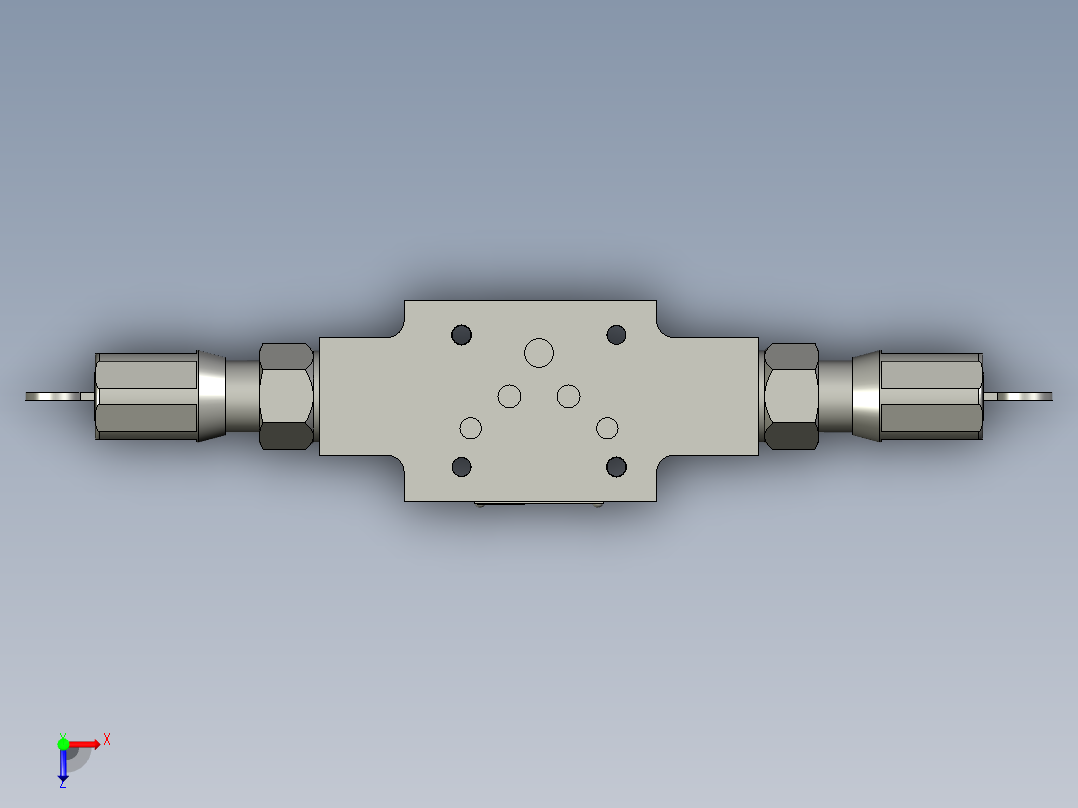 Z2FS10叠加式双向节流阀J俯视图