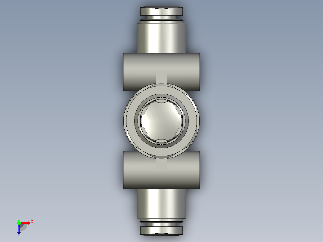 中间调速接头GR-QS-4FESTO俯视图