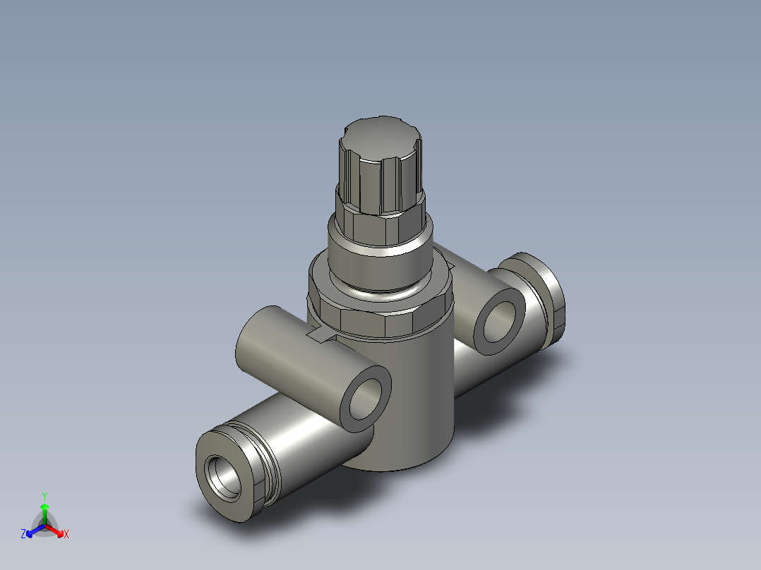 中间调速接头GR-QS-4FESTO正等轴测图