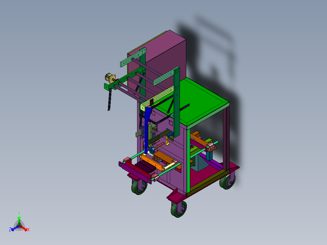 可移动自动取料装袋机