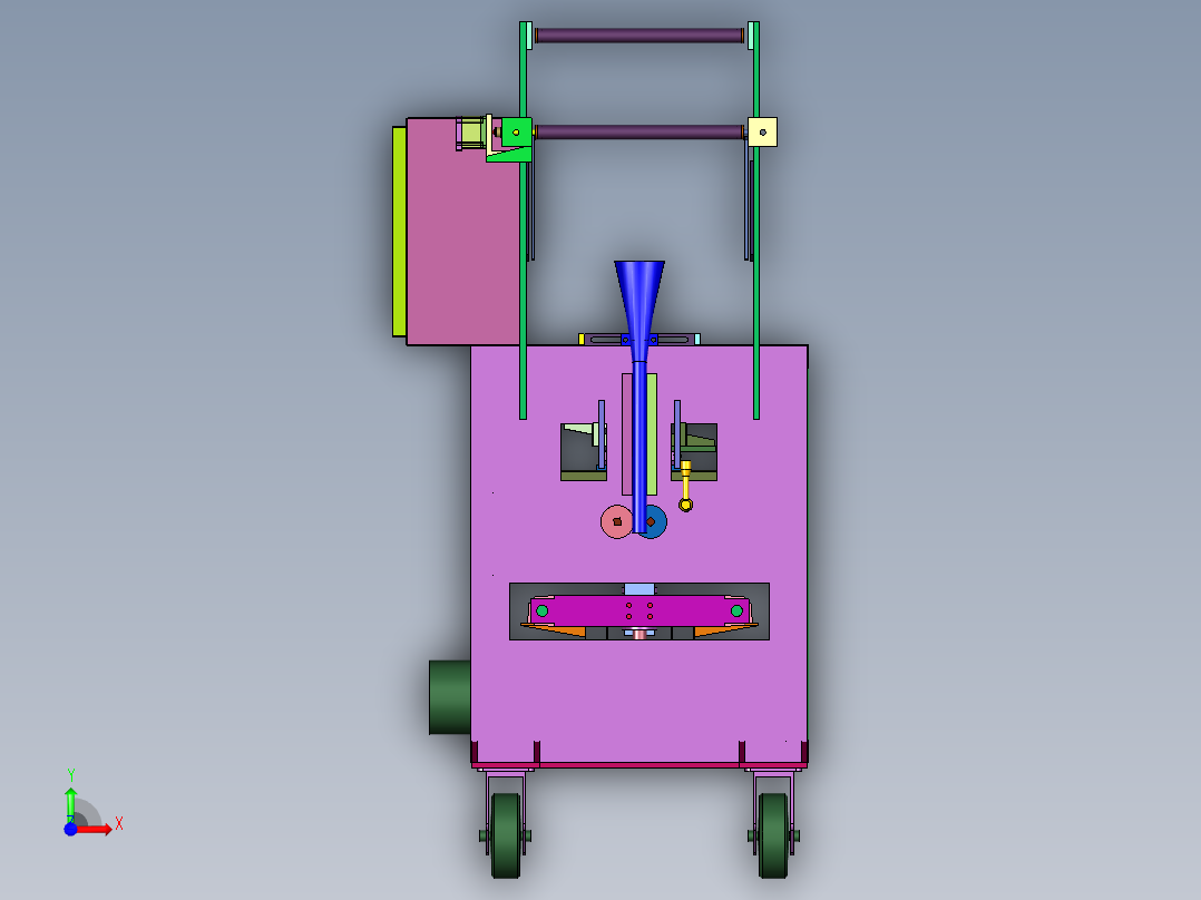 可移动自动取料装袋机前视图