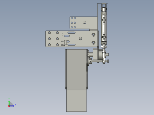 分流-摆杆机构左视缩略图