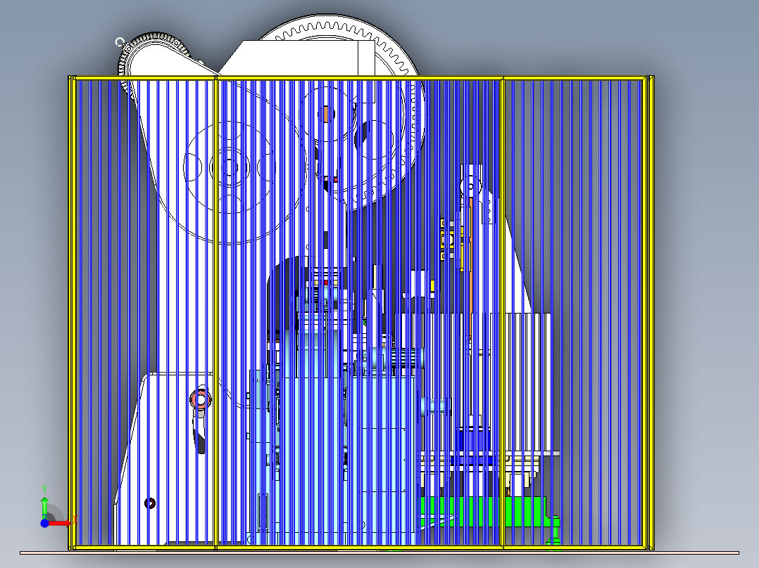 冲压自动化上料与自动化收产品设计前视图