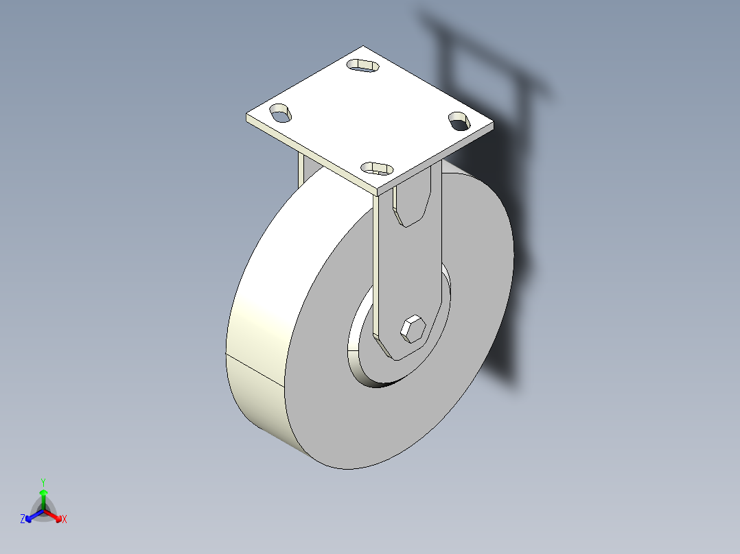 8寸-定向轮-可编辑主视图