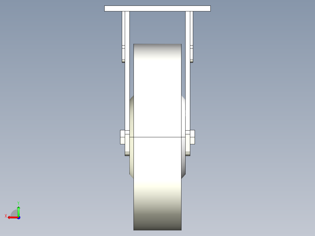8寸-定向轮-可编辑后视图
