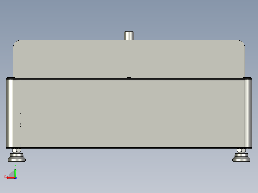 平装胶订机的刚性上封装置后视图
