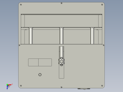 平装胶订机的刚性上封装置俯视缩略图