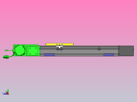 欧规同步带GTB85-750W伺服+行星减速机[GTB85-L10-300-L-M750W-C2-N]滑台模组三菱电机右视缩略图