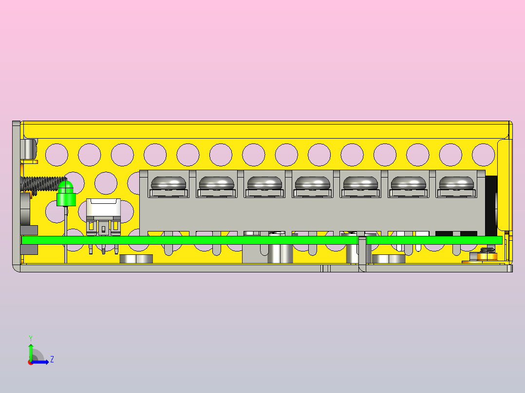 怡合达开关电源ZHH07-200-15左视图
