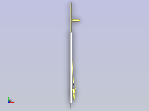 一款滑动开关门3D图模型前视缩略图