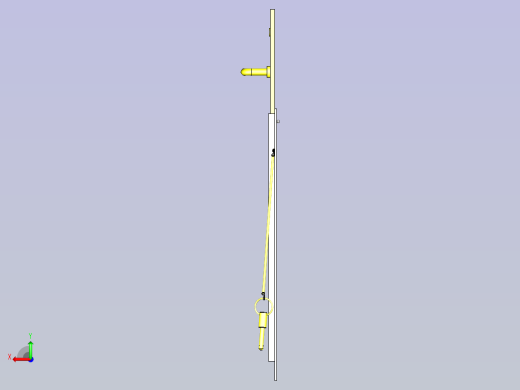 一款滑动开关门3D图模型后视缩略图