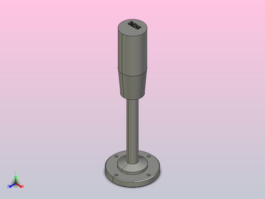 SMHHL48-288-3-220报警灯，蜂鸣器，三色灯正等轴测缩略图