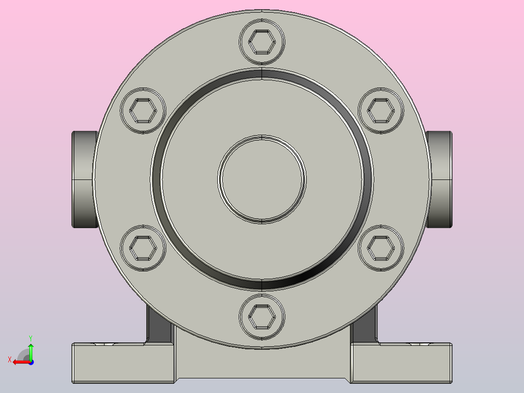 50T脚座式油泵[50-T-19-LRR]后视图