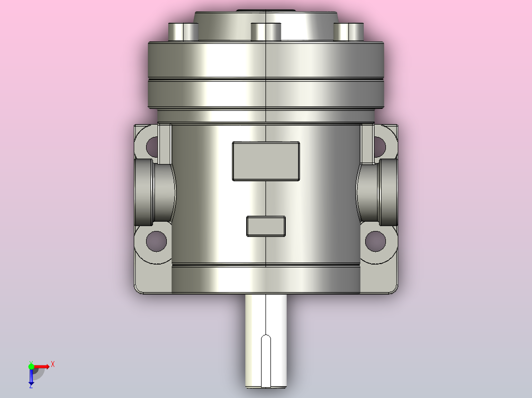 50T脚座式油泵[50-T-19-LRR]俯视图