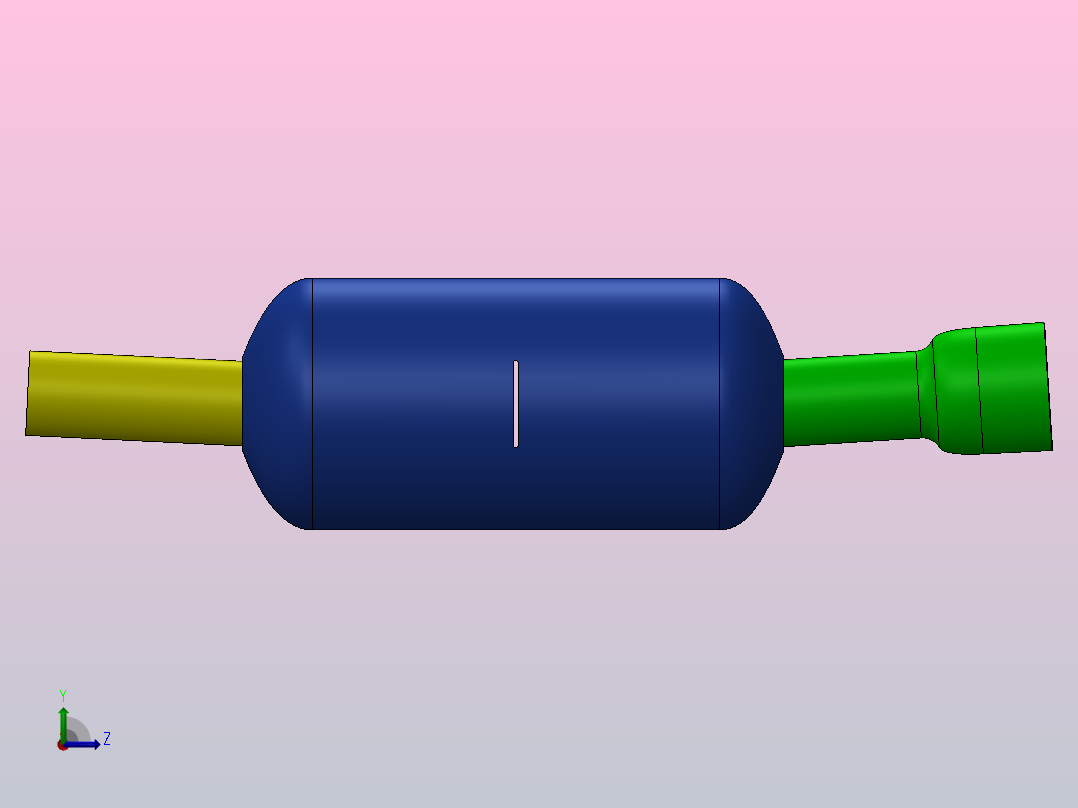 消音器管左视图