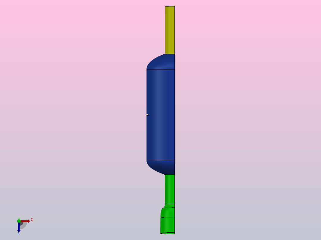 消音器管俯视图