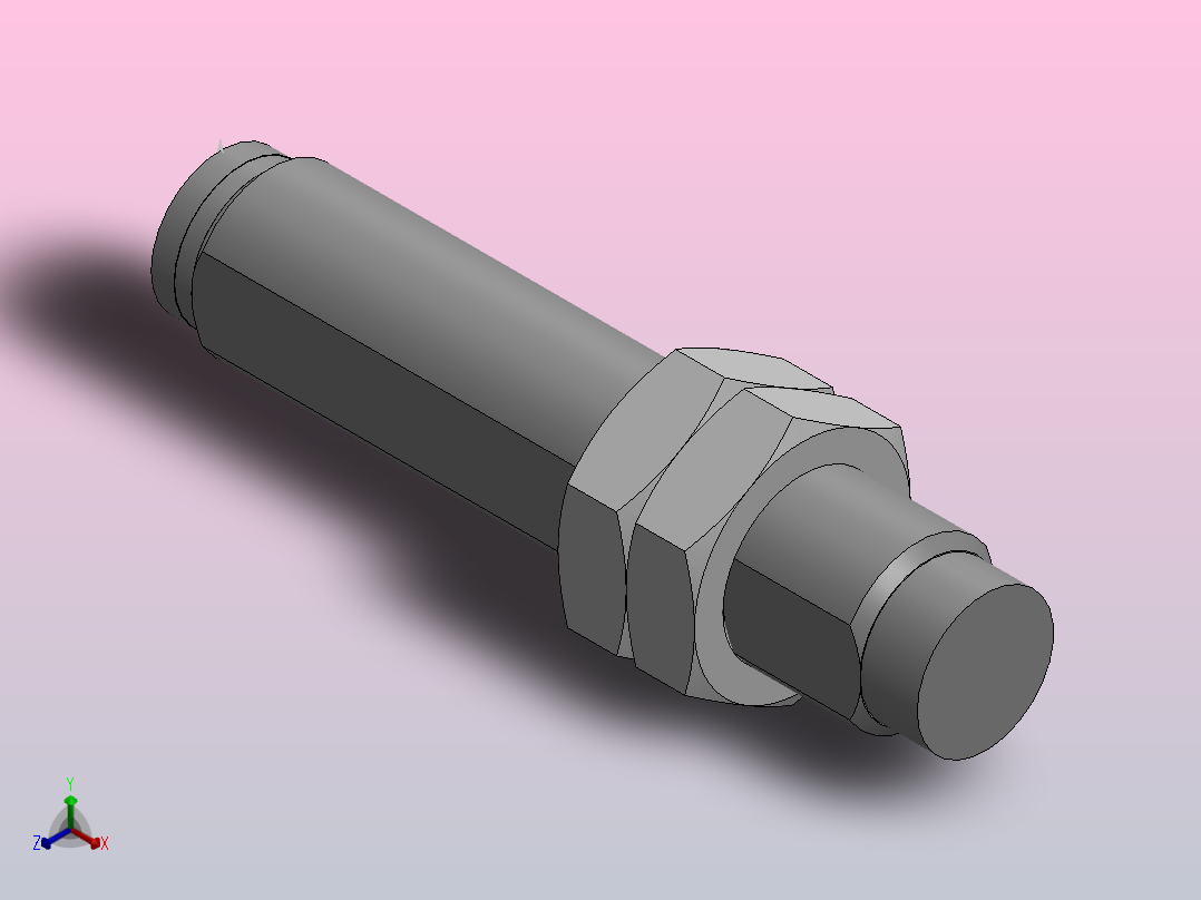 缓冲器RB1412正等轴测图