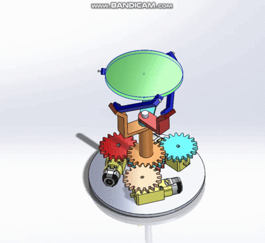 3-DOF带独立电机控制的三自由度旋转机构3D数模图纸 Solidworks设计缩略图