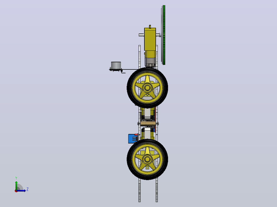 Arduino智能吸尘器汽车11左视图