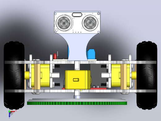 Arduino智能吸尘器汽车11俯视缩略图