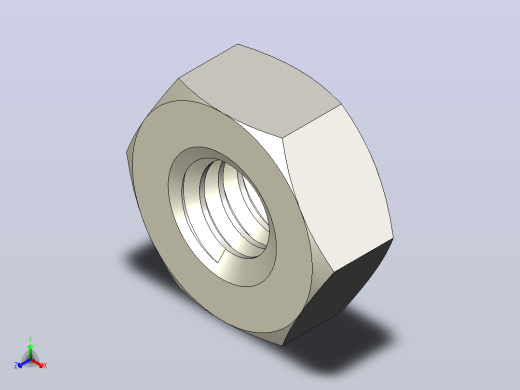 DIN_EN_ISO_4032_Hexagon_Nut_2.ipt六角螺母正等轴测缩略图